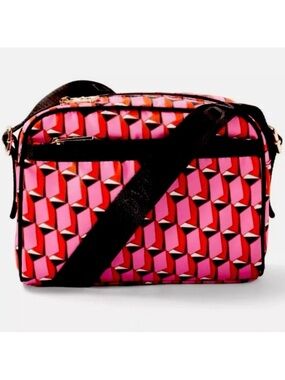 DVF for Target Pink Modern Geo Camera Bag Crossbody